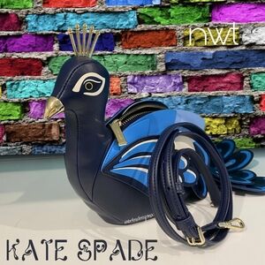 NWT Crossbody Bag Novelty Rare Kate Spade Peacock Handbag
